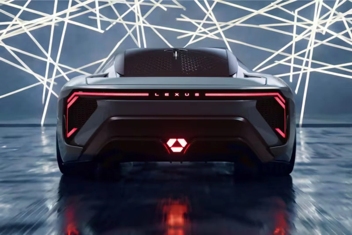 Lexus LFA Concept Achterontwerp - Futuristische LED-Achterlichten en Elektrische Supercar Styling