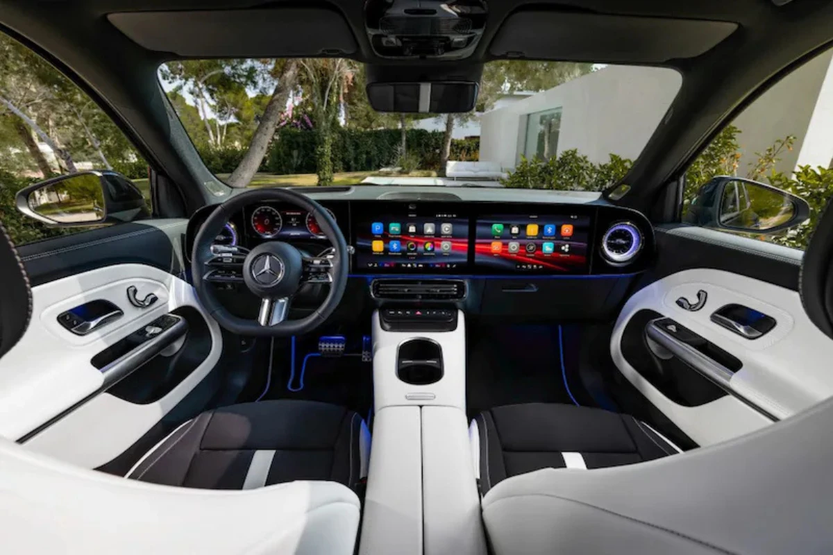 Mercedes-Benz GLB Elektrisch Interieur met MBUX Superscreen-Technologie