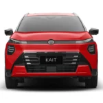 Nissan Kait 2025 Rood Vooraanzicht Complete Studio Portret