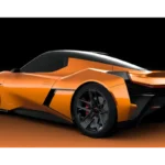 Toyota FT-Se Concept Achteraanzicht Driekwart Studio Perspectief