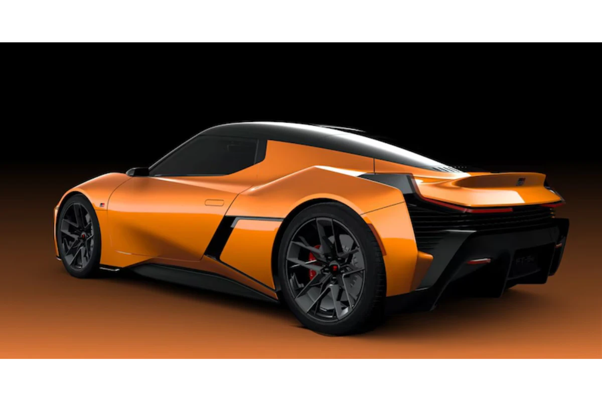 Toyota FT-Se Concept Achteraanzicht Driekwart Studio Perspectief