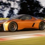 Toyota FT-Se Concept Zijprofiel in Circuit Race Actie