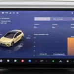 2026 Leapmotor B05 – 14,6-inch Infotainmentscherm met Rit- en Energiegegevens