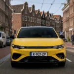 2026 Leapmotor B05 – Recht Vooraanzicht Rijdend
