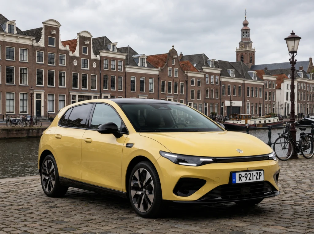 2026 Leapmotor B05 – Voor-Driekwart Stilstaand Aanzicht