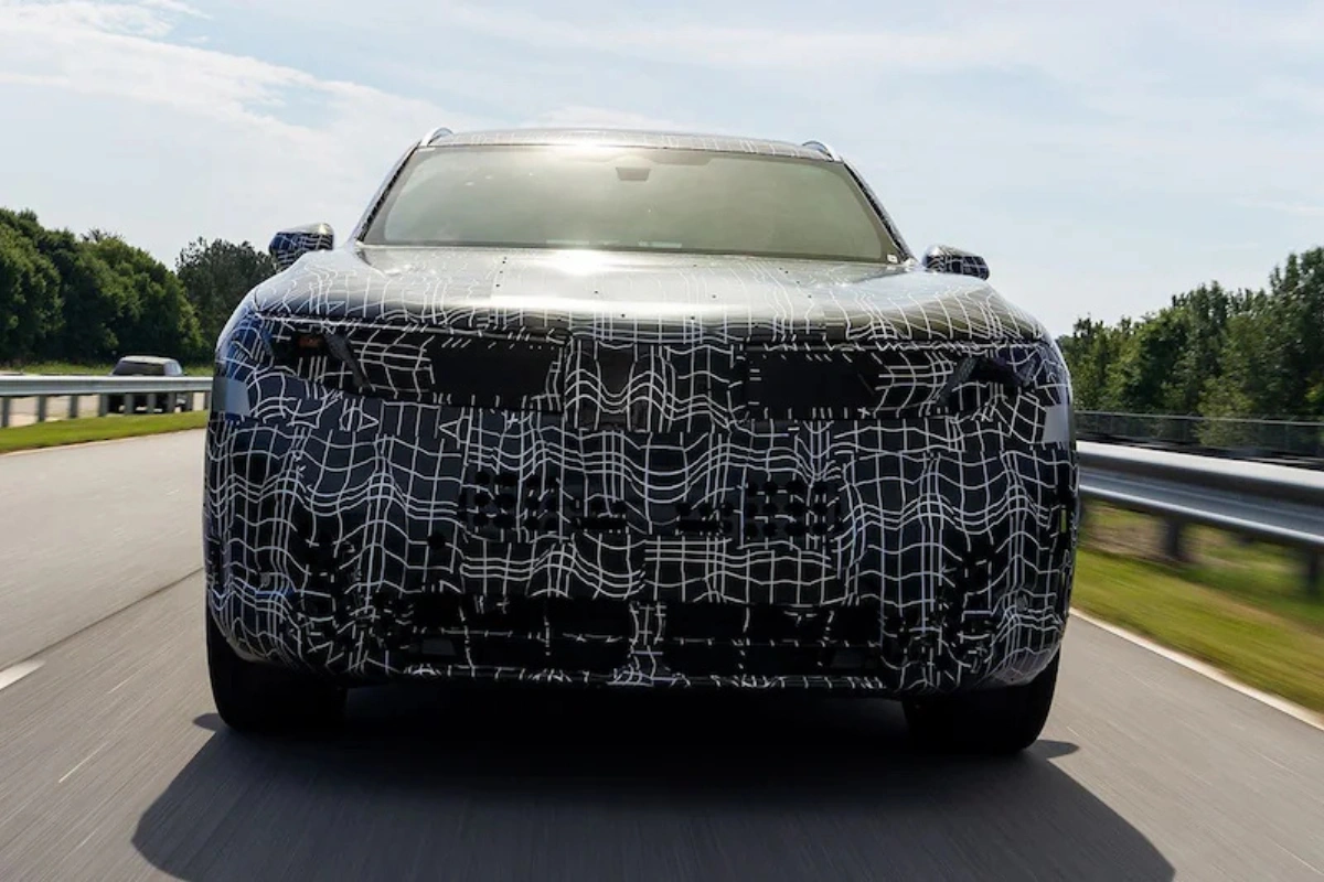 BMW iX5-prototype vooraanzicht