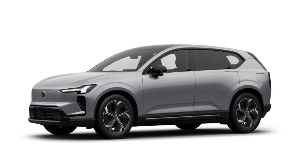 Nieuwe Volvo EX60 Aurora Silver Kleur
