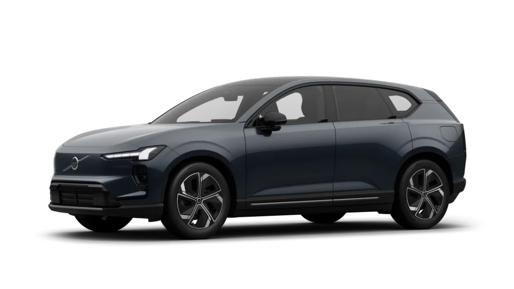 Nieuwe Volvo EX60 Denim Blue Kleur
