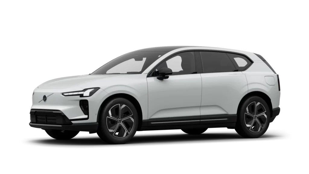 Nieuwe Volvo EX60 Ice White Kleur