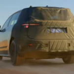 Skoda Peaq achteraanzicht tijdens de test
