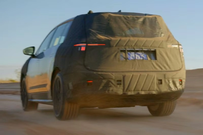 Skoda Peaq achteraanzicht tijdens de test